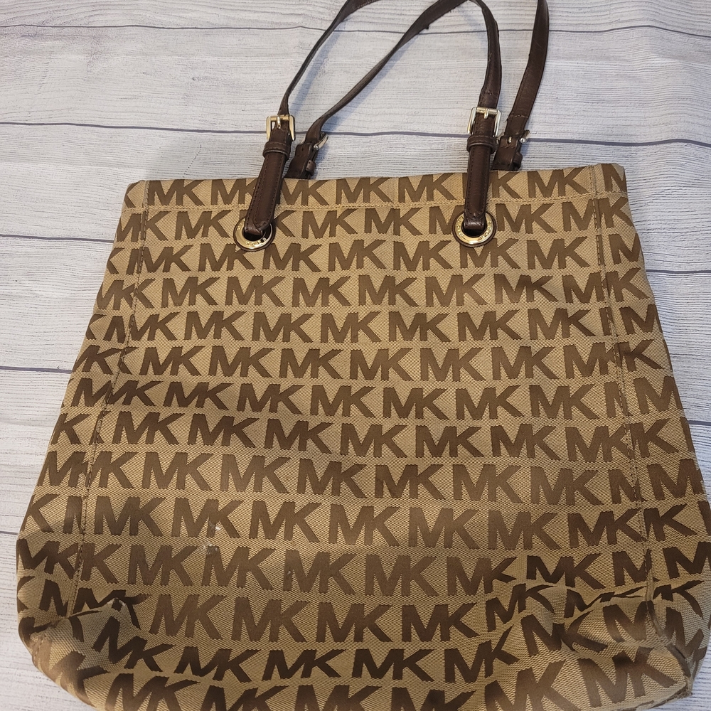 Michael Kors Signature Brown and Tan Tote